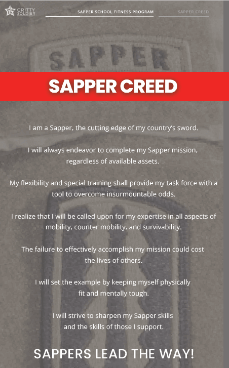 Sapper School Fitness Program (8-Weeks)