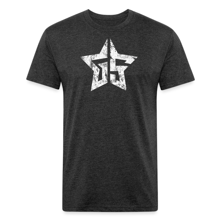 GS Star Fitted T-Shirt - heather black
