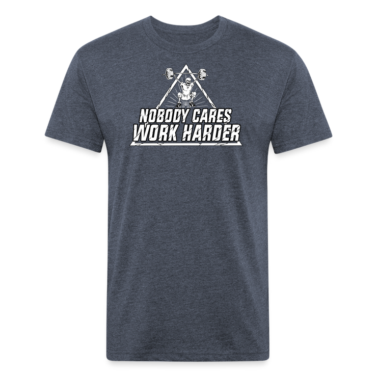 Nobody Cares Work Harder T-Shirt - heather navy